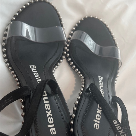 Alexander Wang Black and Silver Sandals - Picture 6 of 6